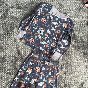 Cozy Kids holiday Pajamas with Fun Print 3T